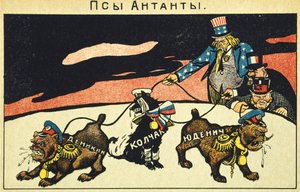Die Kapitalisten entfesseln ihre Hunde, Bolschewistische Propaganda