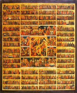 Jahreskalender mit den Szenen der Passion Christi