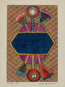 Bettdecke Applikationsquilt, ca. 1936