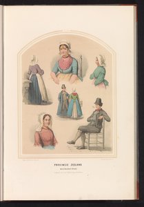 Kleidung von Noord-Beveland in Zeeland, 1857