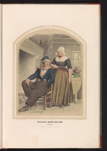 Tracht von Volendam in Nord-Holland, 1857