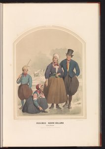 Tracht der Insel Marken in Nordholland, 1857 von Ruurt de Vries