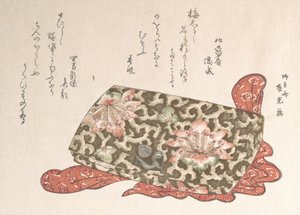 Lederbeutel mit einer Schnalle in Form eines Welpen, wahrscheinlich 1814