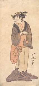 Unbekannter Schauspieler, der eine alte Frau darstellt von Ryukosai