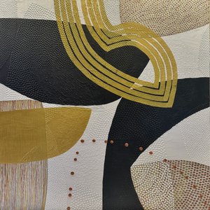 Abstrakte goldene Kurven von SAN STARLING