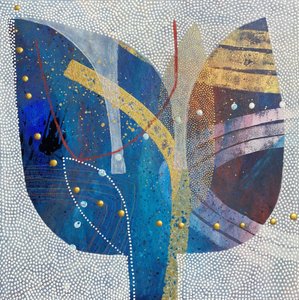 Abstraktes Goldenes Blatt von SAN STARLING