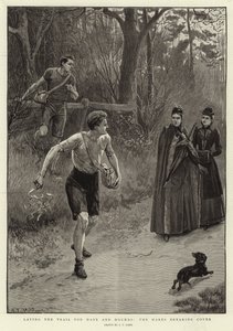 Die Spur für Hasen und Hunde legen, die Hasen brechen aus