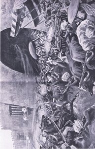Indischer Aufstand: Wie sie kämpften, um den Aufstand in Hindustan niederzuschlagen, Illustration aus British Battles on Land and Sea, 1915