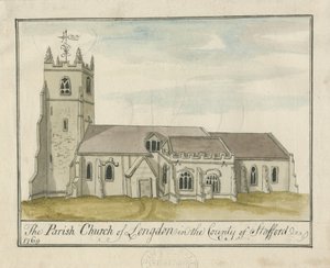 Kirche von Longdon von S Bentley