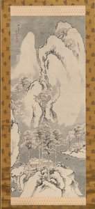 Verschneite Landschaft von Sakaki Hyakusen