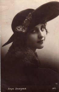 Vera Kholodnaya, russische Stummfilmschauspielerin, 1917