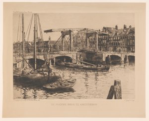 Die Magere Brug in Amsterdam von Salomon Garf