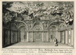 Großes Gesellschaftszimmer im Westflügel von Salomon Kleiner