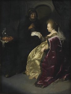 Esther liest Hamans Dekret zur Ausrottung der Juden von Salomon Koninck