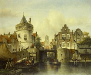 Imaginäre Ansicht basierend auf der Kolksluis