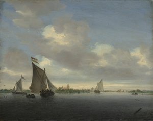 Marine, 1650 von Salomon Ruysdael