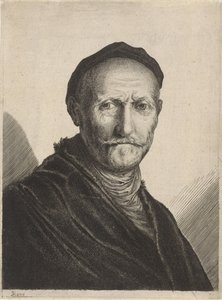 Porträt eines älteren Mannes mit Barett von Salomon Savery