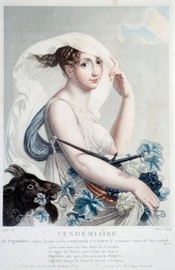 Revolutionärer Kalender vom 22. September: Vendemiaire: Zu dieser Zeit beginnt die Herbst-Tagundnachtgleiche und das neue Jahr beginnt