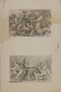 (Figurenserie) Flussgötter im Kampf von Salvator Rosa
