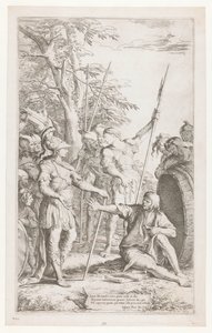 Diogenes bittet Alexander, nicht in seinem Licht zu stehen von Salvator Rosa