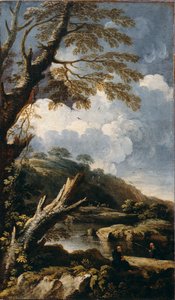 Fischende Mönche von Salvator Rosa