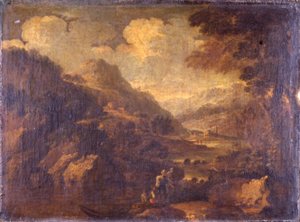 Gebirgslandschaft von Salvator Rosa