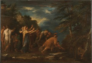 Pythagoras steigt aus der Unterwelt empor von Salvator Rosa