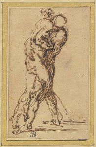 Zwei Ringkämpfer von Salvator Rosa