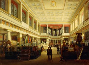Erste Industrieausstellung in Neapel in der Sala Tarsia im Jahr 1854 von Salvatore Fergola