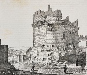 Mausoleum der Cecilia Metella an der Via Appia, Rom, Latium, Italien von Salvatore Puglia