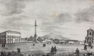 Platz der Statue in Catania, Sizilien, Italien von Salvatore Puglia