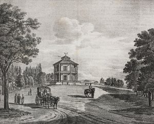 Wiener Prater, Österreich, Lithographie von Salvatore Puglia aus Poliorama Pittoresco, Nr. 34, 29. März