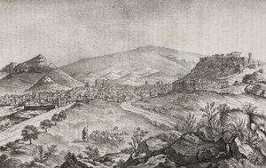 Ansicht von Athen, Griechenland, Lithographie von Salvatore Puglia aus Poliorama Pittoresco, Nr. 1, 13. August