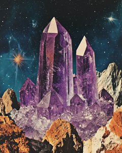 Amethyst Kosmische Landschaft