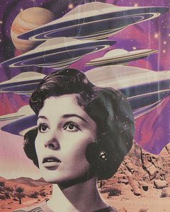 Wüstenfrau Alien-Begegnung von Samantha Hearn