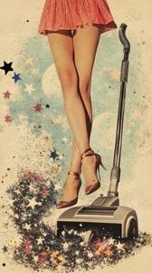 Retro Glamour Staubsauger Sterne von Samantha Hearn