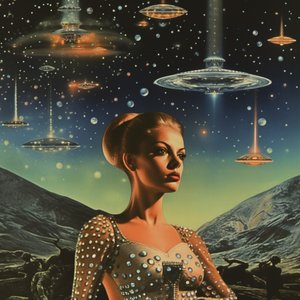 Vintage Weltraum Glamour