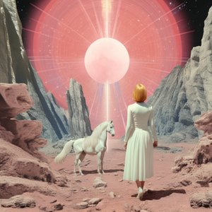 Frau auf dem Roten Planeten