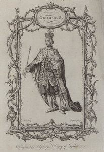 George III (Gravur) von Samuel (after) Wale