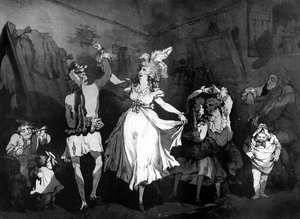 Eine französische Familie, 1790 von Samuel Alken