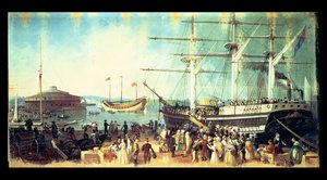Die Bucht und der Hafen von New York