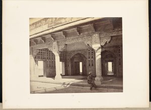 Agra; Das Fort, Innenraum des Zenana, zeigt die Mosaikarbeit