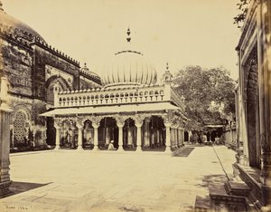 Delhi; Das Grab von Nizam-ood-deen von Samuel Bourne