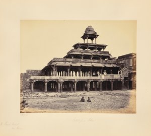 Futtypore Sikri; Die Panch Mehal (Fünf Paläste) von Samuel Bourne