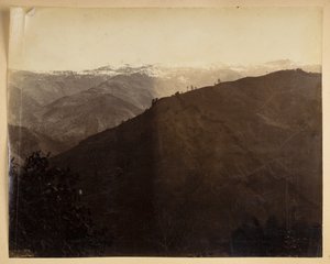 Berglandschaft in Darjeeling, aus 