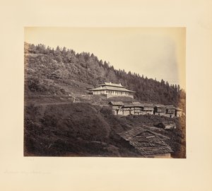 Narkunda; Dorf und Dak Bungalow von Samuel Bourne