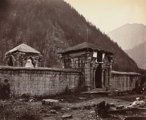 Tempel in Naveshera, Kaschmir, Indien von Samuel Bourne