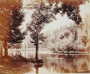 Ansicht des Dhul-Kanals, Kaschmir, ca. 1865 von Samuel Bourne