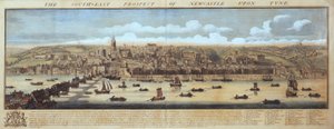 Die Südostansicht von Newcastle Upon Tyne