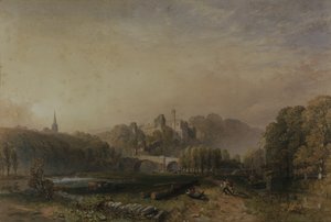 Ansicht von Lismore Castle während der Umbauten des 6. Herzogs von Devonshire von Samuel Cook